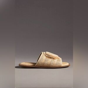 ▪️NWT Kelsi Dagger Brooklyn Bloom Raffia Slide Sandals